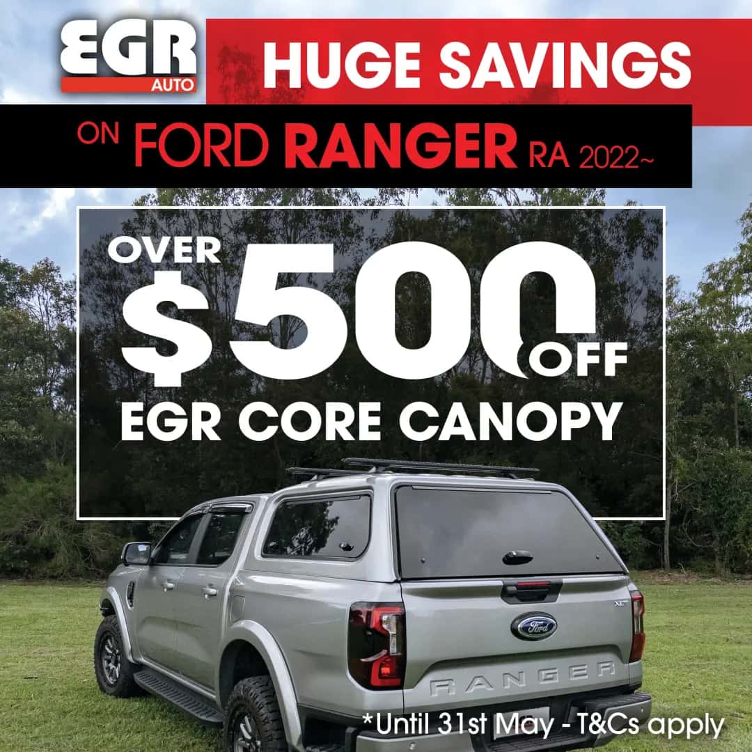 Huge savings, over $500 off EGR Core Canopy for the Ford Ranger RA 2022-onwards